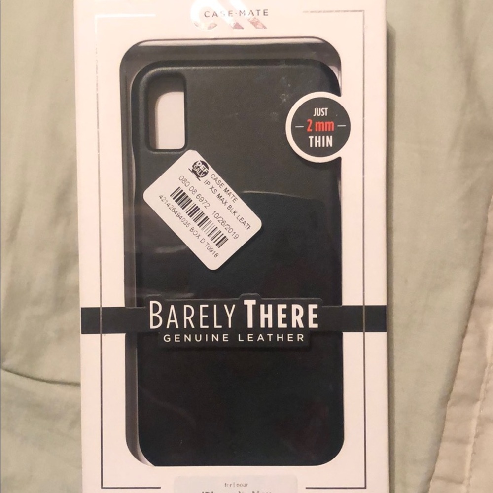 Genuine Leather Slim iPhone XS Max Case